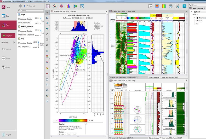 digitize well log techlog